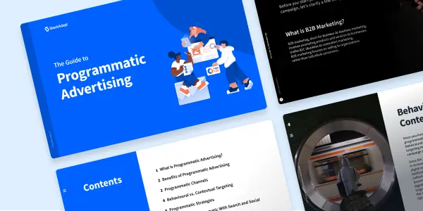 Cover design for guide to programmatic advertising