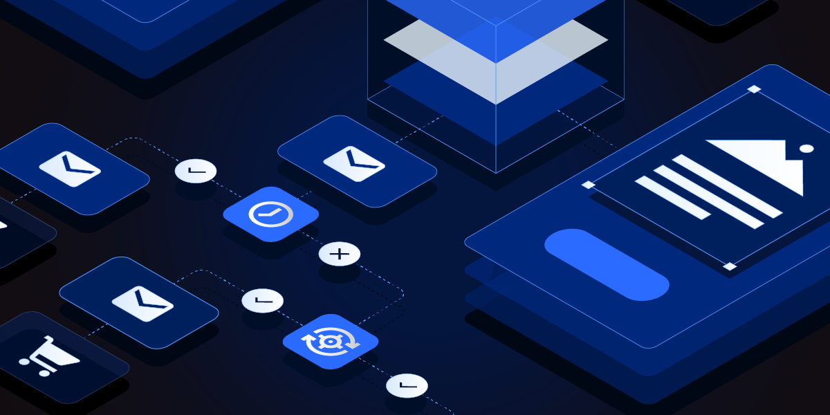 Illustration of a multi-channel campaign working automatically
