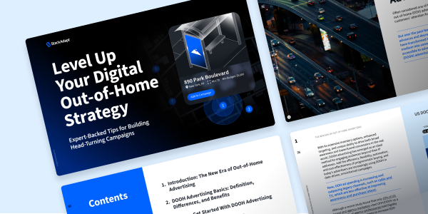 Cover of StackAdapt's guide to digital out-of-home advertising strategies.