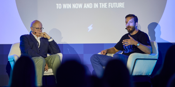 Roger Parry, Vitaly Pecherskiy speaking at Conversion UK 