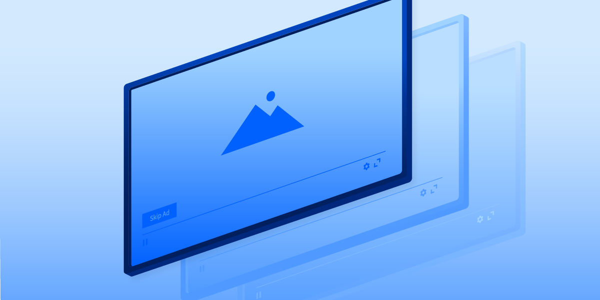 CTV ad overlaid on top of a CTV device