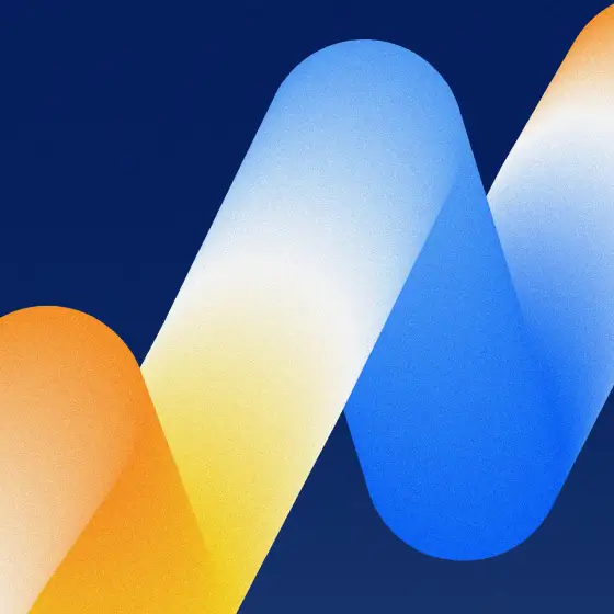 Abstraction of a trends line chart