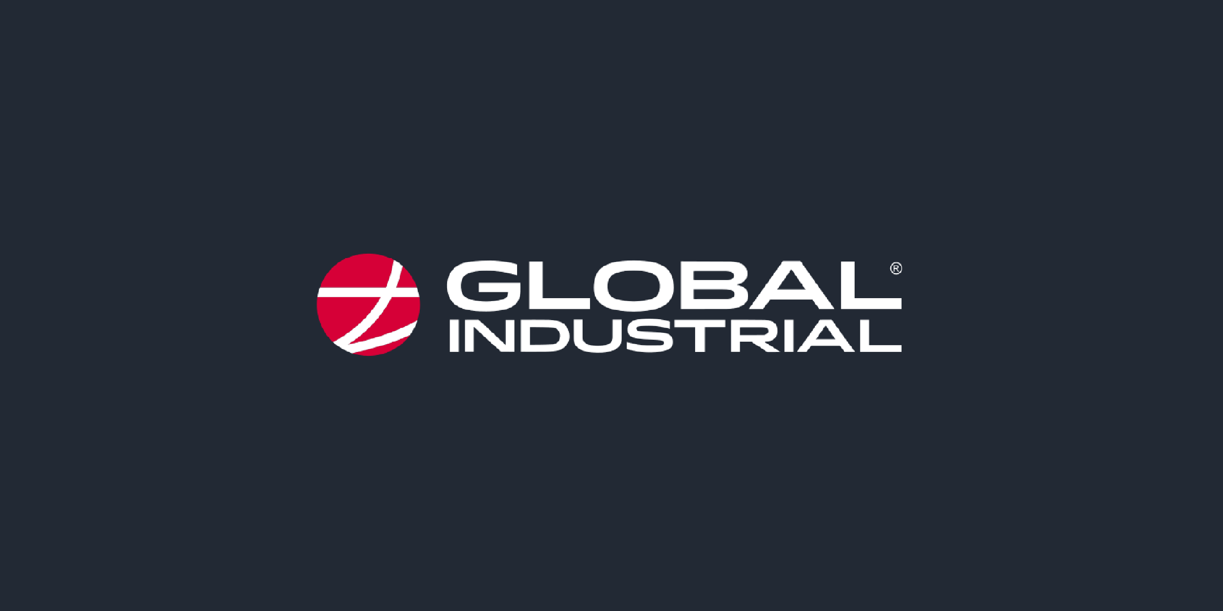 Global Industrial logo on a dark background