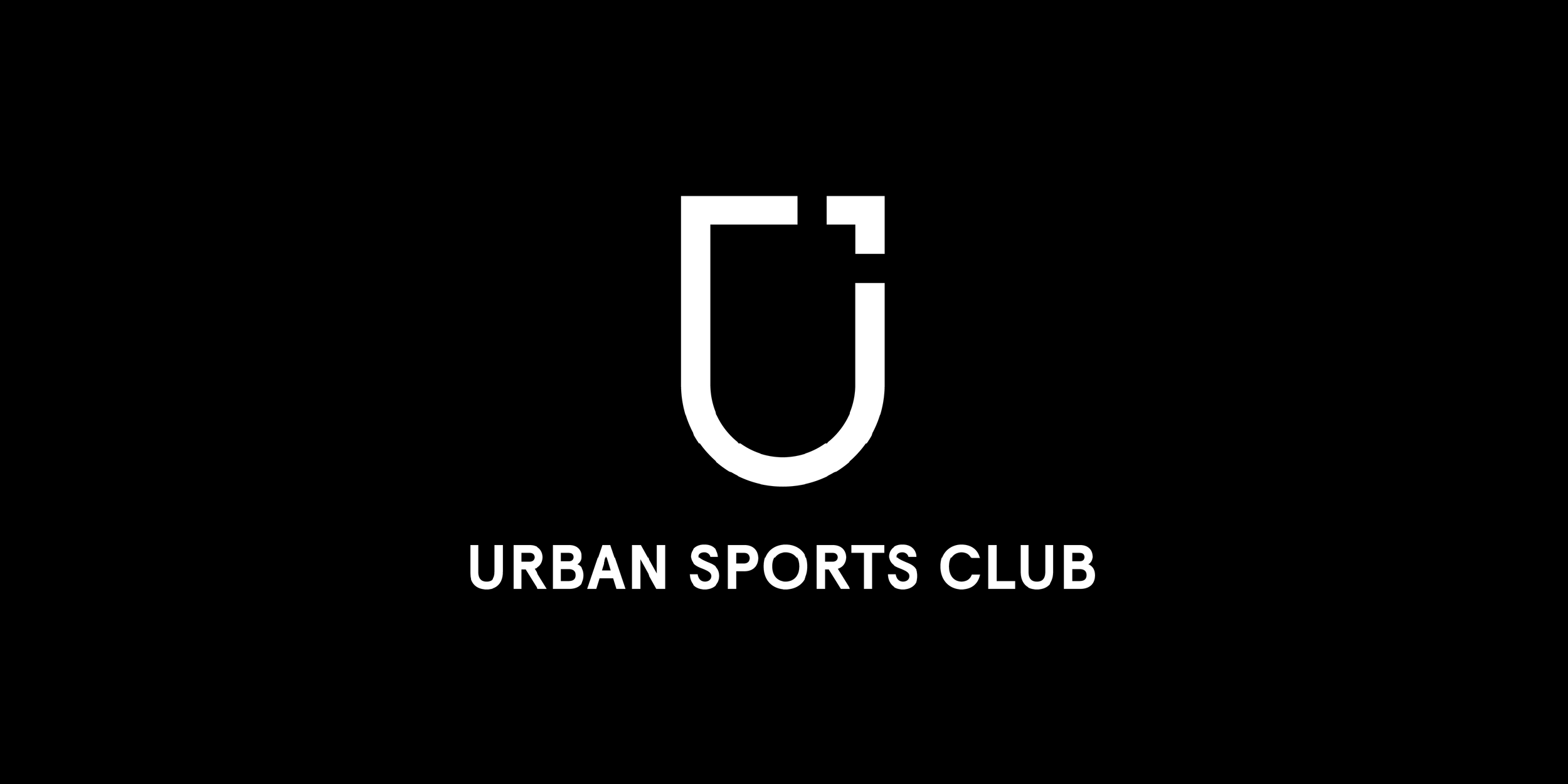 Urban Sports Club logo on a black background