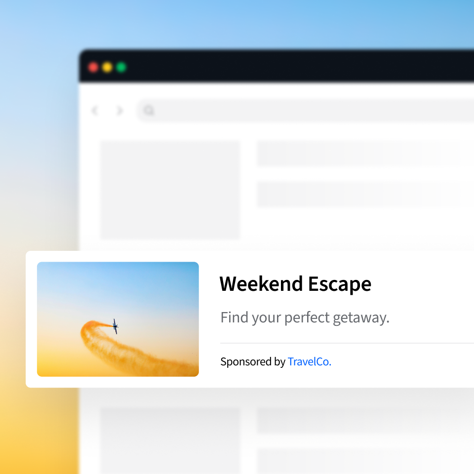 Example of an in-feed native ad.