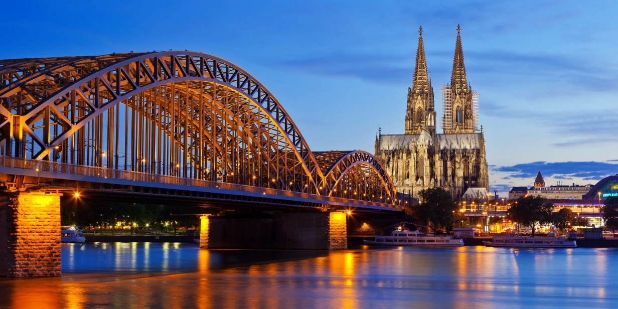 Hohenzollern Bridge in Cologne, Germany