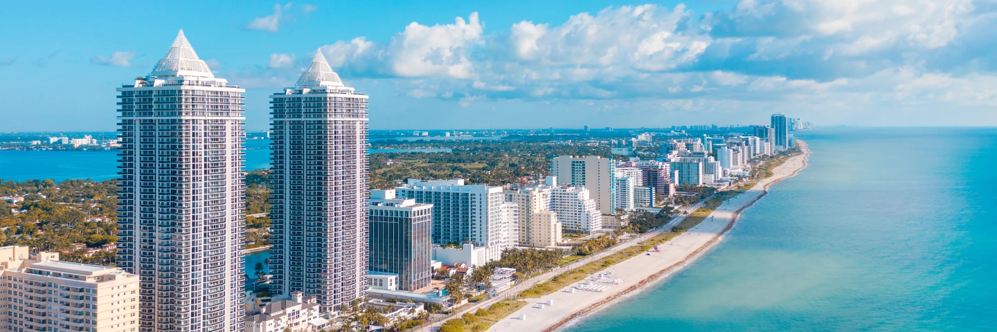 Miami coastline
