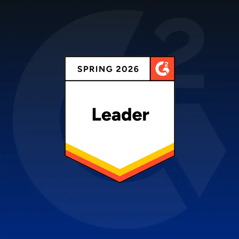 G2 badge for Leader category, Spring 2026