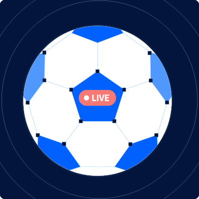 blue and white soccer ball