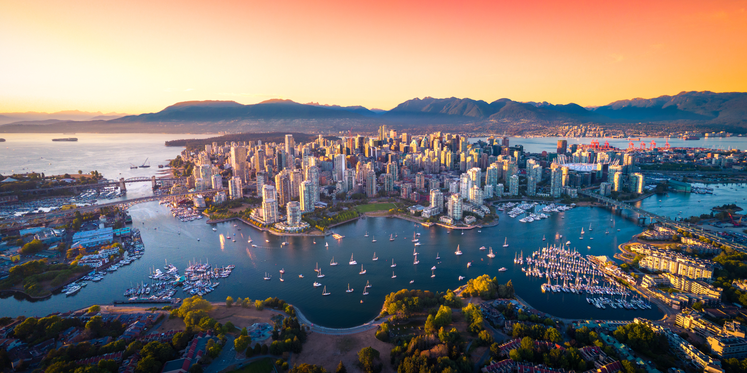 Vancouver waterfront and city skyline