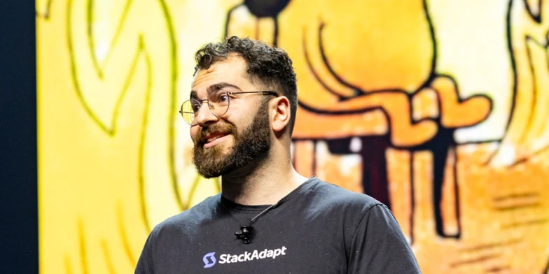 Chris Hajjar, Inventory Process & Strategy Manager at StackAdapt, presenting how AI and connected systems are transforming media execution, enabling greater efficiency, visibility, and performance at Conversion 2026.