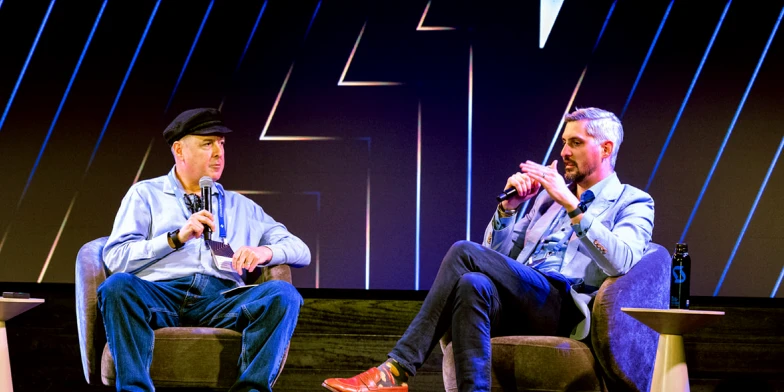 Wayne Coburn, Director of Product at StackAdapt, and Nick Newlin, VP, Digital Director & Senior Marketing Strategist at Shine United, discussing how brands can activate first-party data and orchestrate customer journeys to drive measurable growth at Conversion 2026.