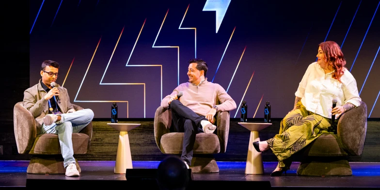 Panelists discussing how AI is transforming creative workflows, helping teams balance speed, quality, brand consistency, and measurable business impact at Conversion 2026.