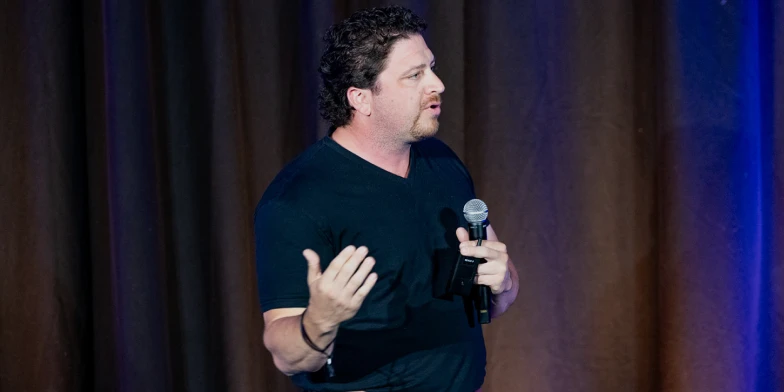 Ryan McClurkin, Co-Founder of Insighta, speaking on stage during a featured session at Conversion 2026.