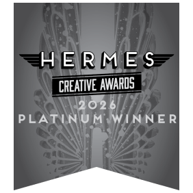 Hermes Creative Awards 2026 Platinum Winner badge