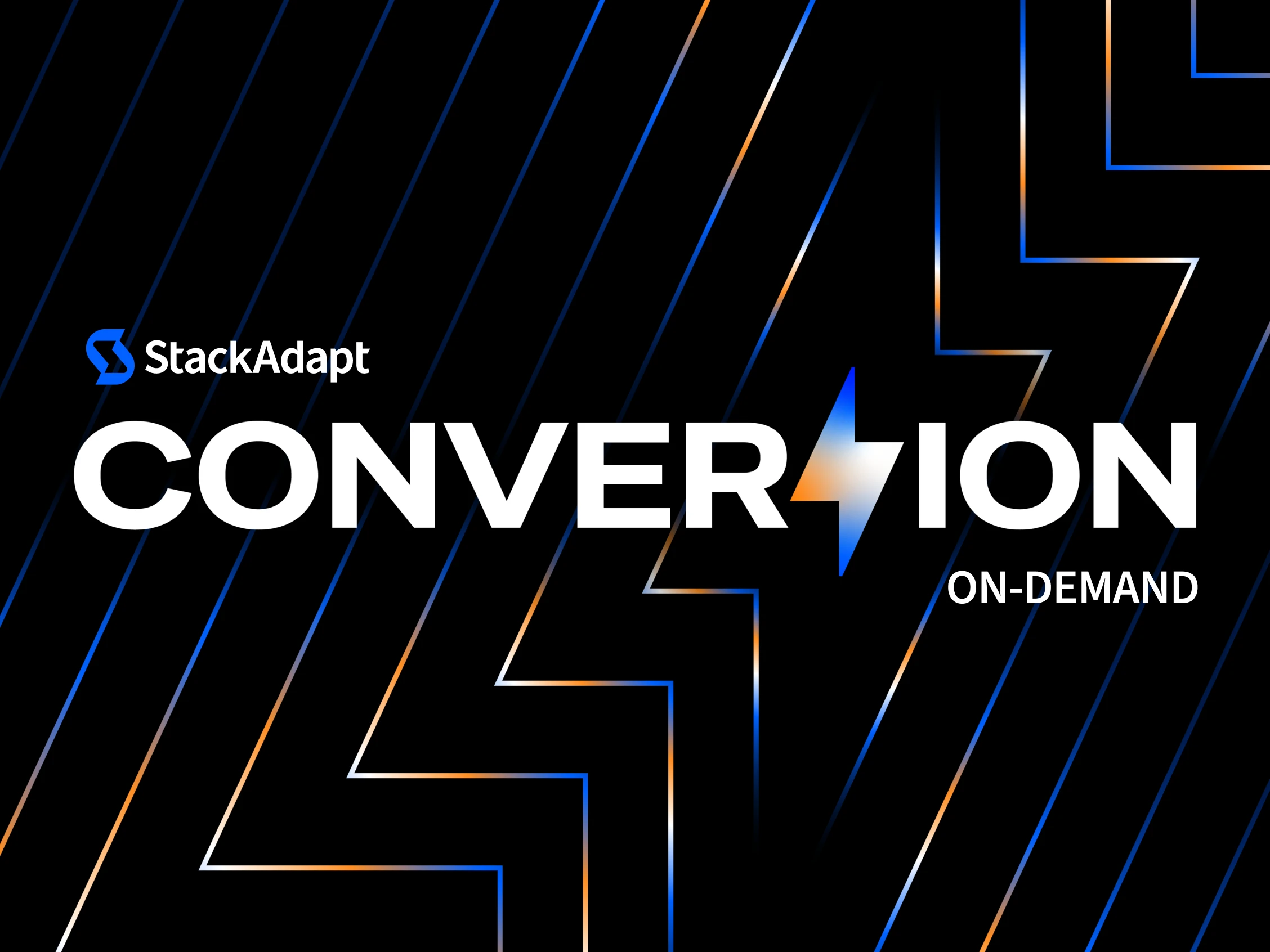 Conversion On-Demand text on a black background