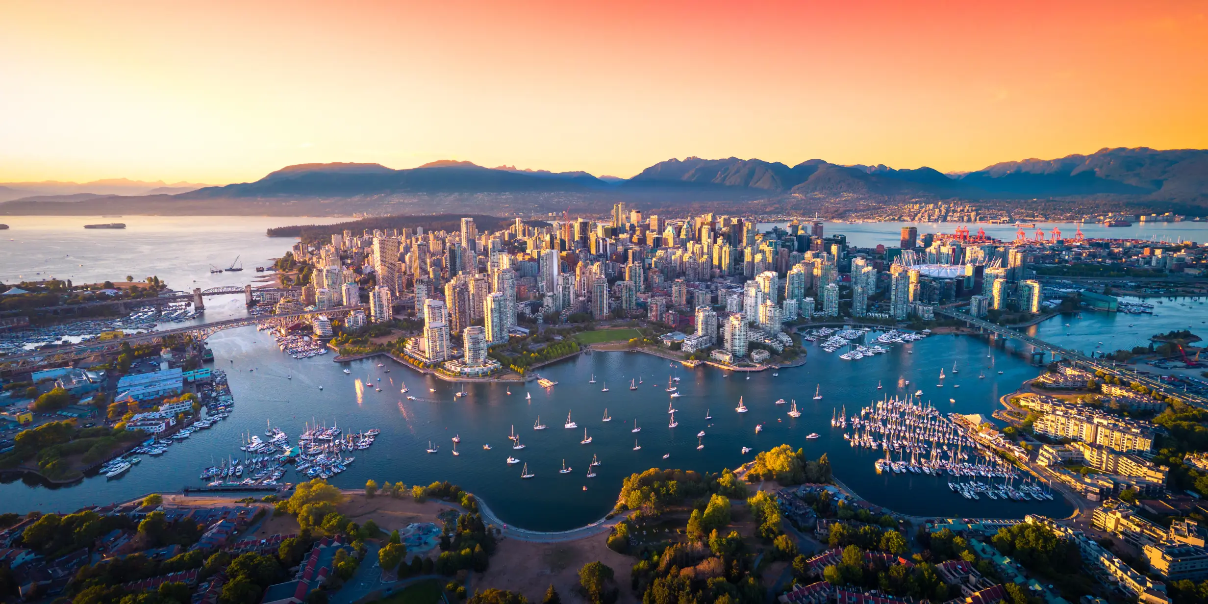 Vancouver waterfront and city skyline